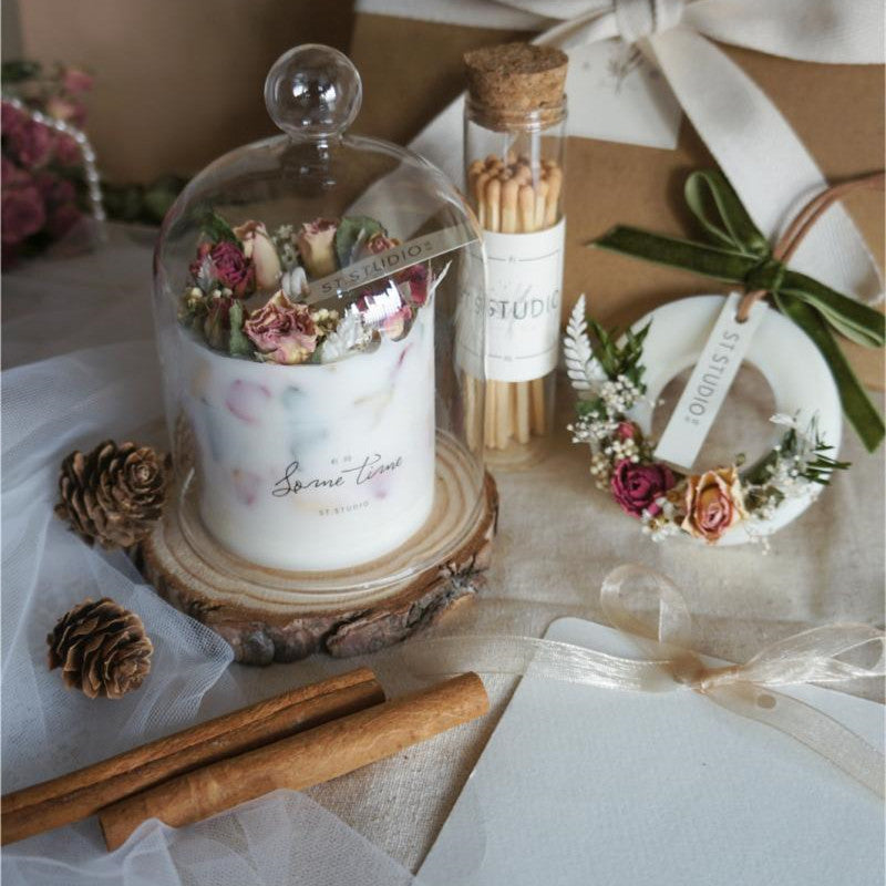 Dried Flower Scented Candle Gift Box Home Decorative Ornaments