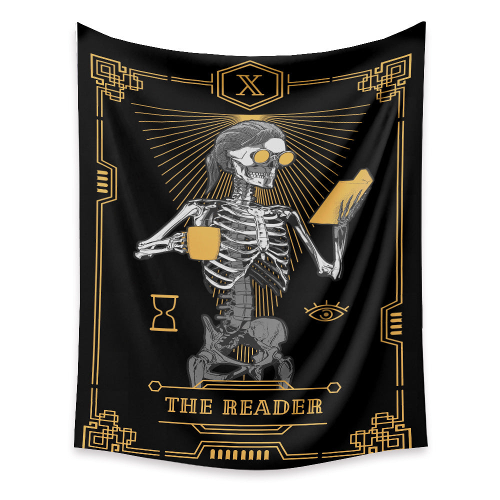 New Skull Tarot Card Tapestry Home Wall Decoration Background Cloth