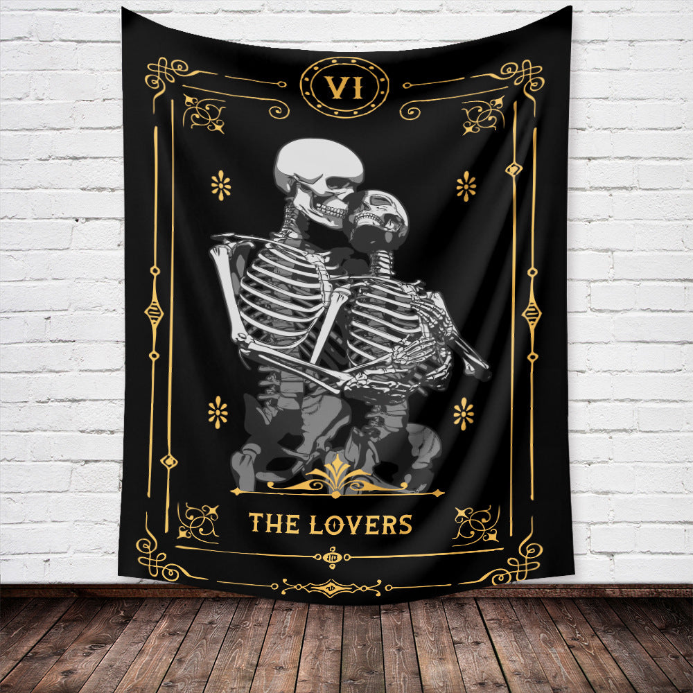 New Skull Tarot Card Tapestry Home Wall Decoration Background Cloth