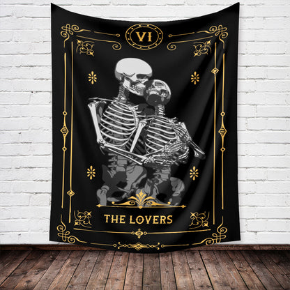 New Skull Tarot Card Tapestry Home Wall Decoration Background Cloth