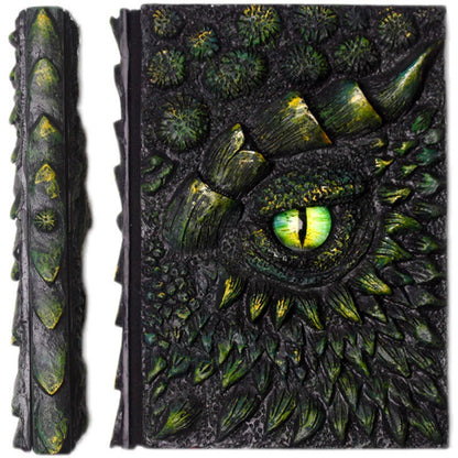 Personalized Embossed Dragon Book Resin Crafts Notebook