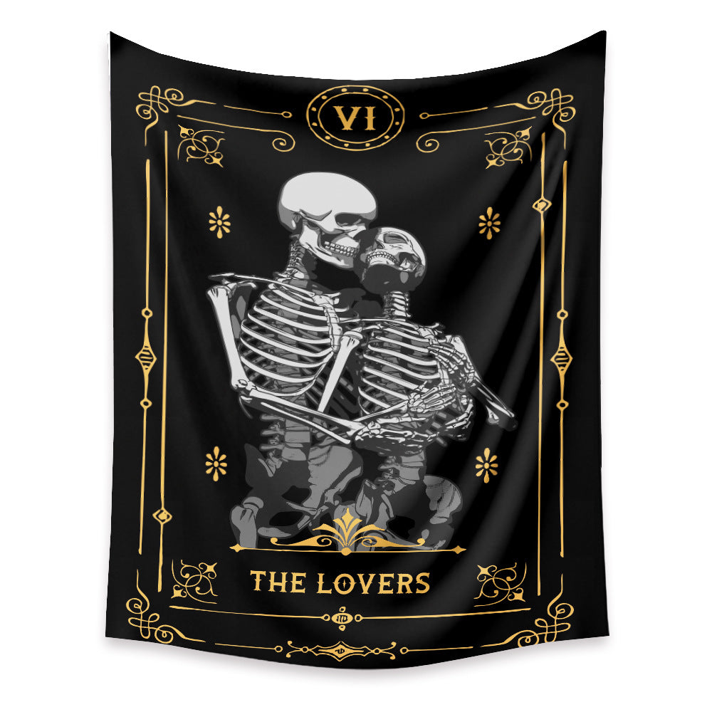 New Skull Tarot Card Tapestry Home Wall Decoration Background Cloth