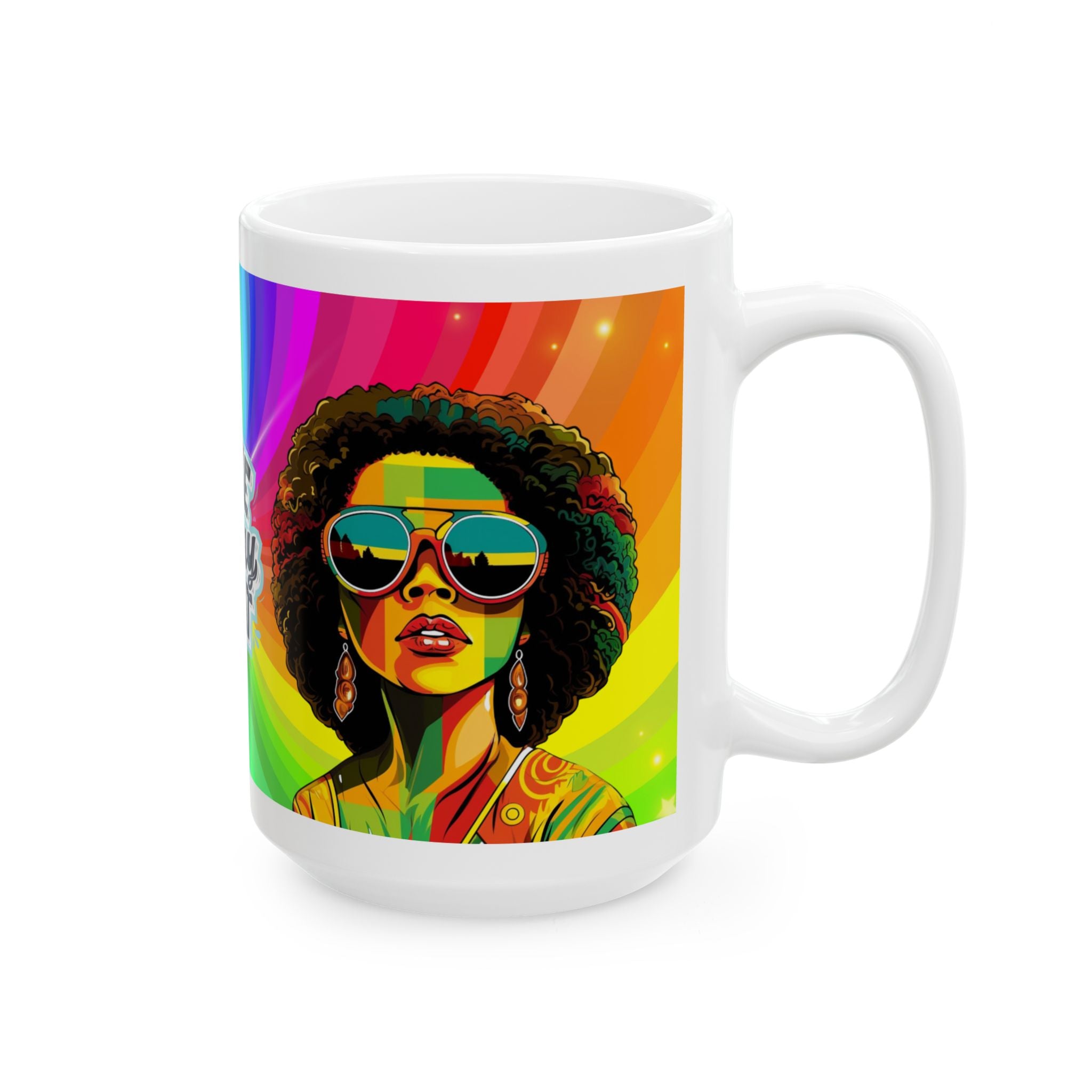 Colorful Inspirational Ceramic Mug - Make Today Great, Gift for Friends, Coffee Lovers, Positive Vibes, Home Decor