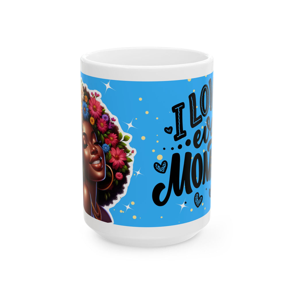 Vibrant Afro-Inspired Ceramic Mug | Perfect Gift for Mom | Unique Coffee Cup | Mother's Day | Colorful Drinkware | Black Woman Art