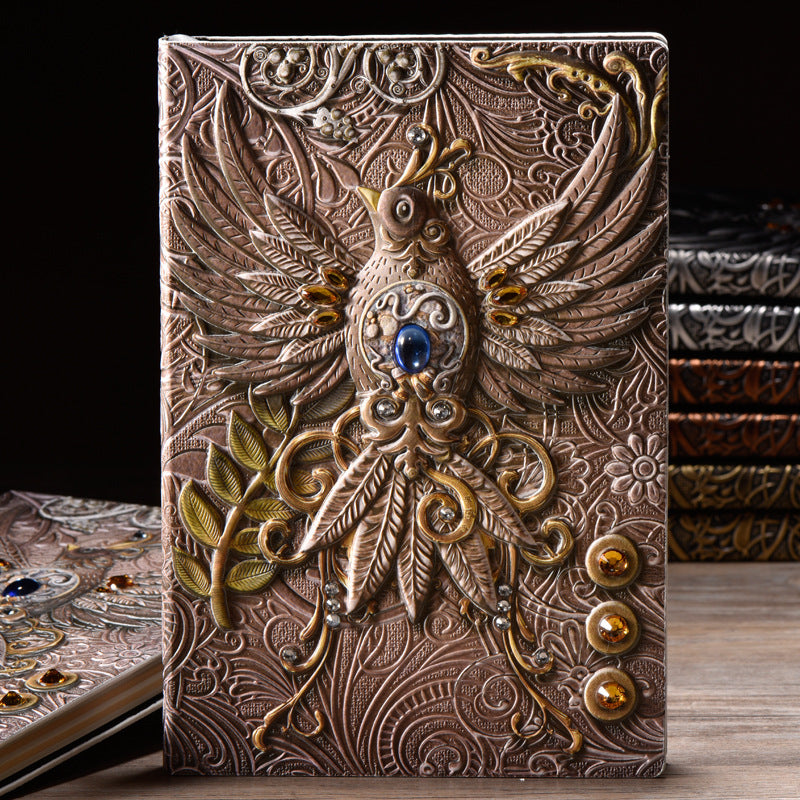 Three-dimensional Embossed Retro European Notebook