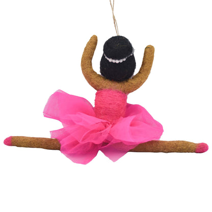 Ballerina Felt Ornament, Raven