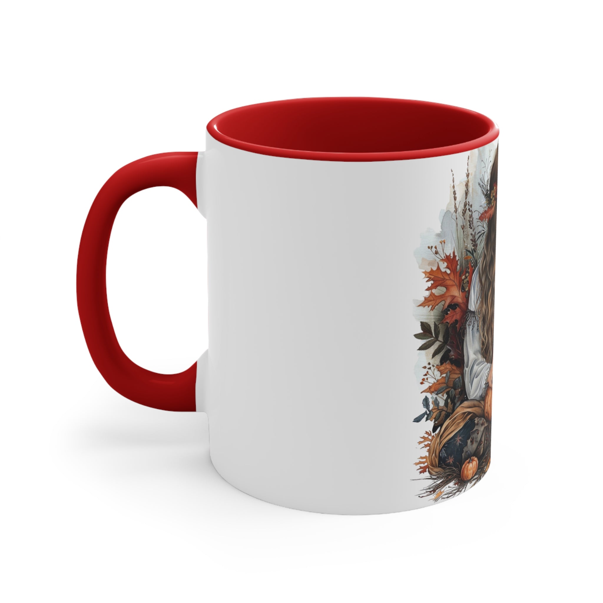 Mabon Season Accent Mug, Fall Coffee Cup, Autumn Harvest Tea Mug, Pagan Gift, Wiccan Decor, Seasonal Kitchen Mug