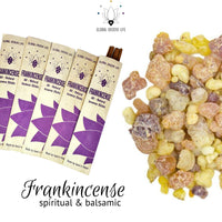 Frankincense Incense Natural Aromatic Incense Sticks – 150 Count (10 Packs of 15)