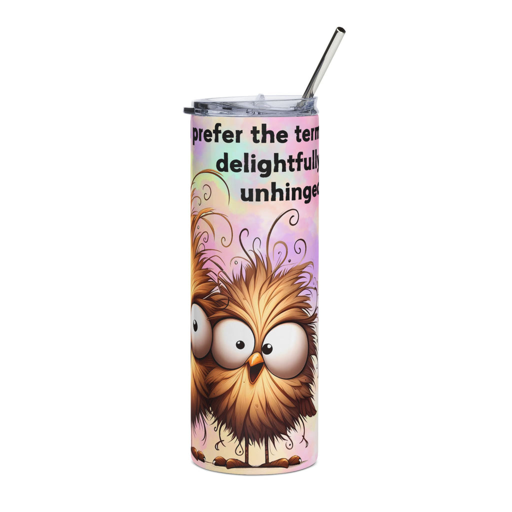 Funny Bird Stainless Steel Tumbler, 20oz - Insulated Travel Mug, Gift for Bird Lovers, Humorous Drinkware