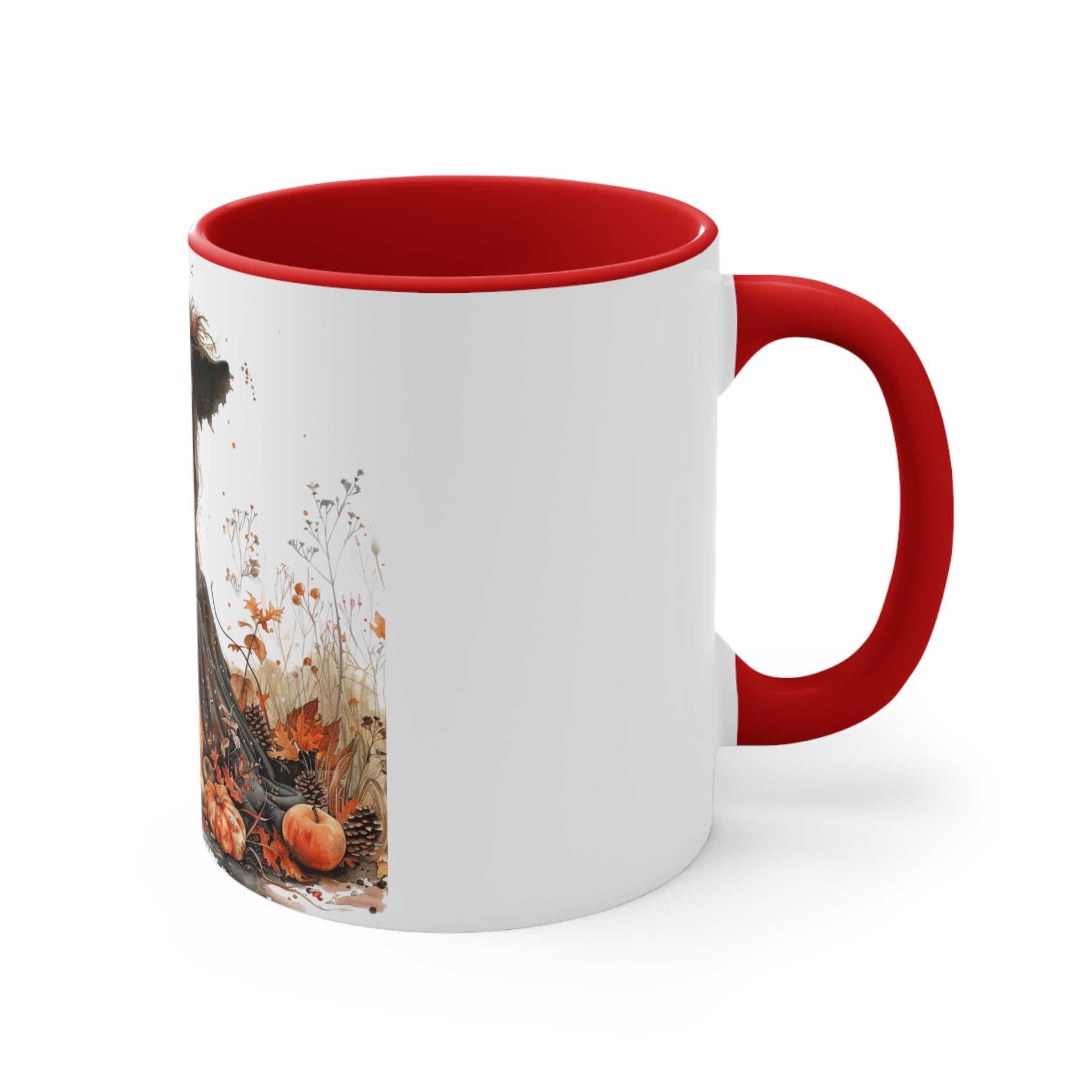 Enchanting Autumn Witch Accent Mugs - Cozy Halloween Decor, Gift for Witches, Fall Vibes, Pumpkin Spice Lovers, Seasonal Homeware