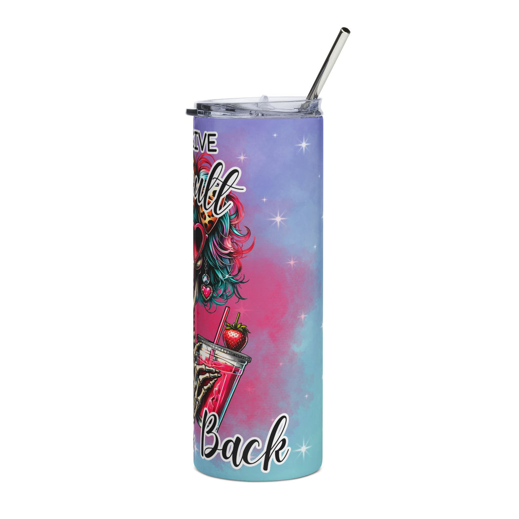 Trendy Stainless Steel Tumbler with Artistic Design - Perfect for Gifts, Daily Use, Parties, and Events