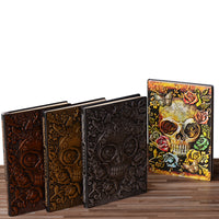 Retro Embossed PU Halloween Gift Notepad Notebook