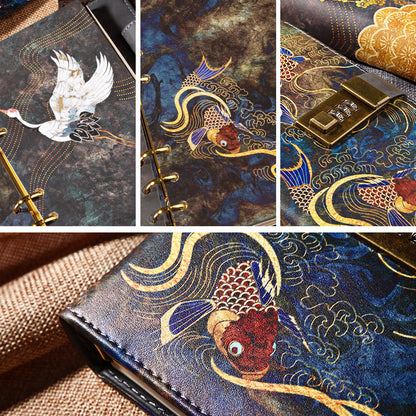 Antique diary notebook with lock