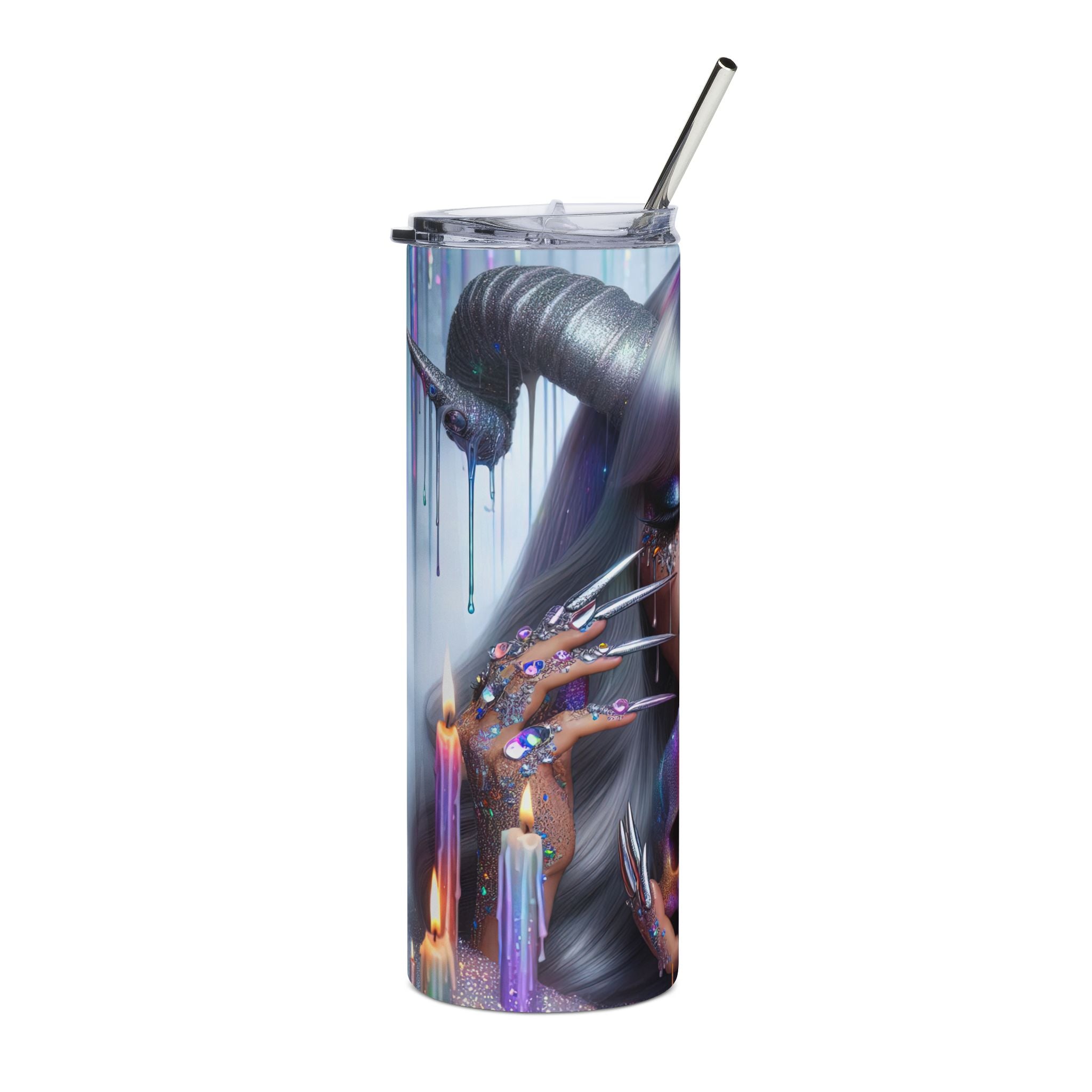 Gothic Art Stainless Steel Tumbler | 20oz | Unique Gift for Halloween, Coffee Lover, Travel Mug, Tumblers for Women, Spooky Decor