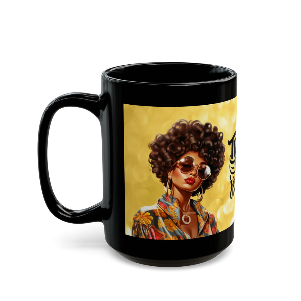 Empowering Black Mug - Trust Your Journey, Inspirational Gift, Coffee Lover, Home Decor, Motivational Quote