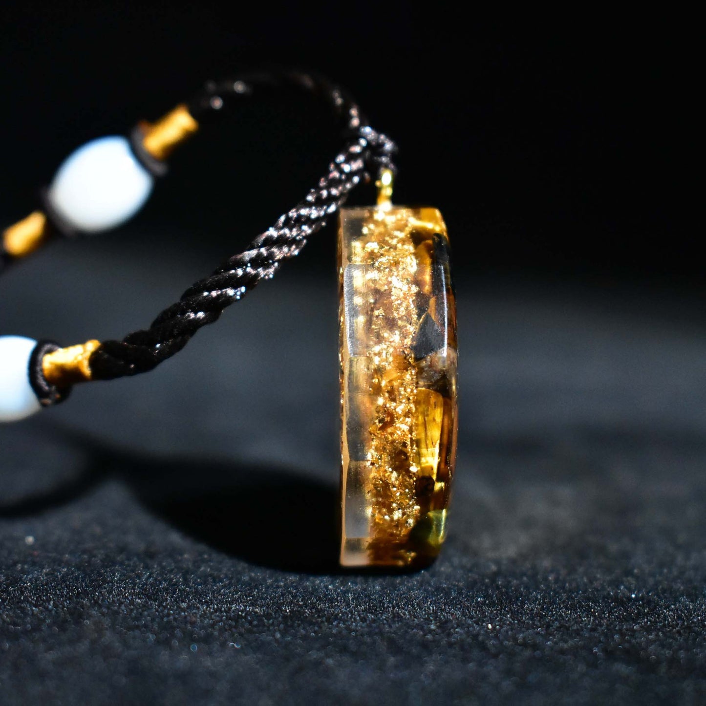 Pendant Orgonite Natural Tiger Eye Stone Seven Chakra Pendant