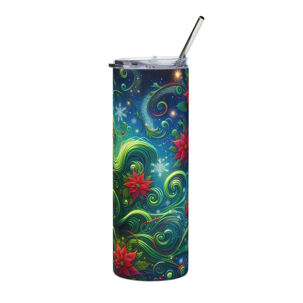 Festive Stainless Steel Tumbler
