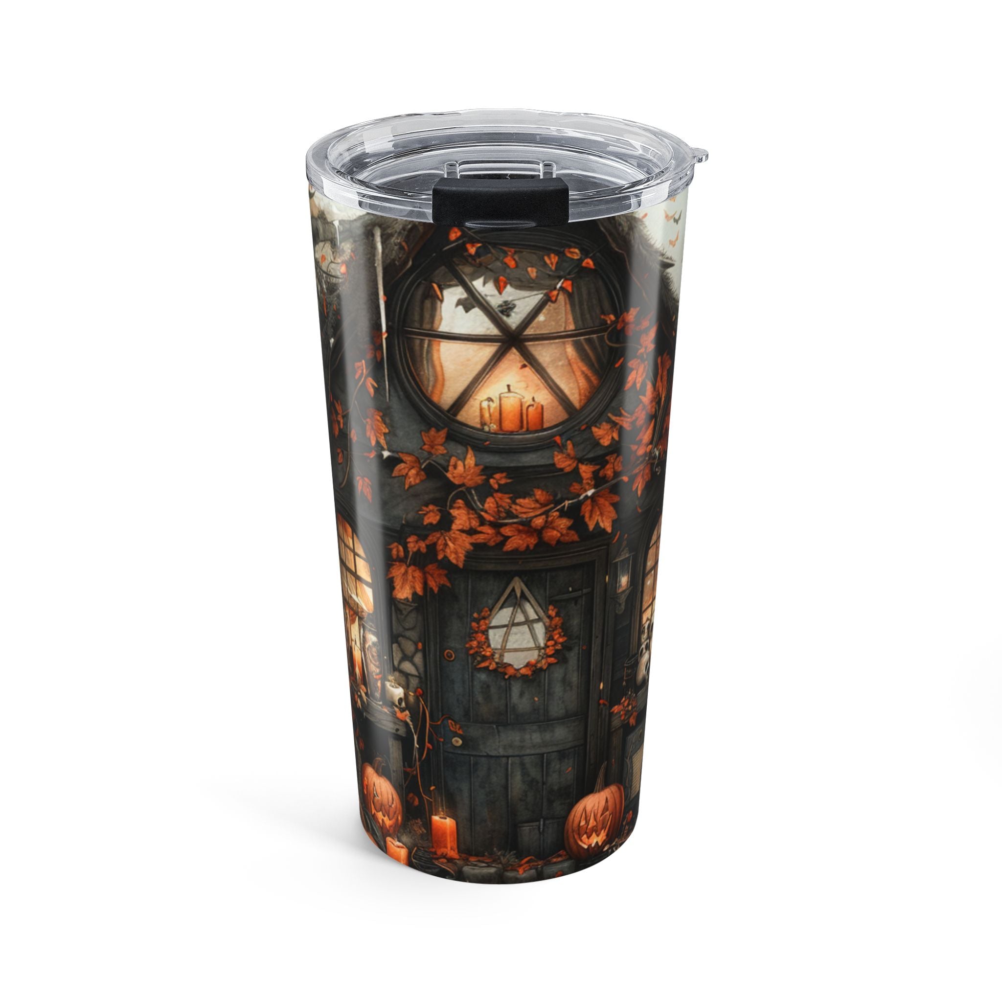 Halloween-Themed Tumbler 20oz | Fall Drinkware, Autumn Mug, Spooky Coffee Cup, Pumpkin Design, Seasonal Gift