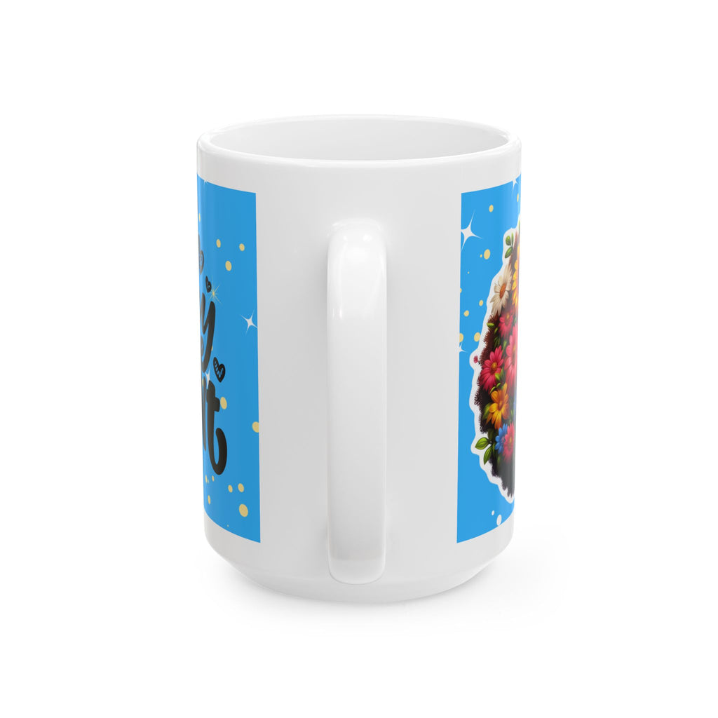 Vibrant Afro-Inspired Ceramic Mug | Perfect Gift for Mom | Unique Coffee Cup | Mother's Day | Colorful Drinkware | Black Woman Art