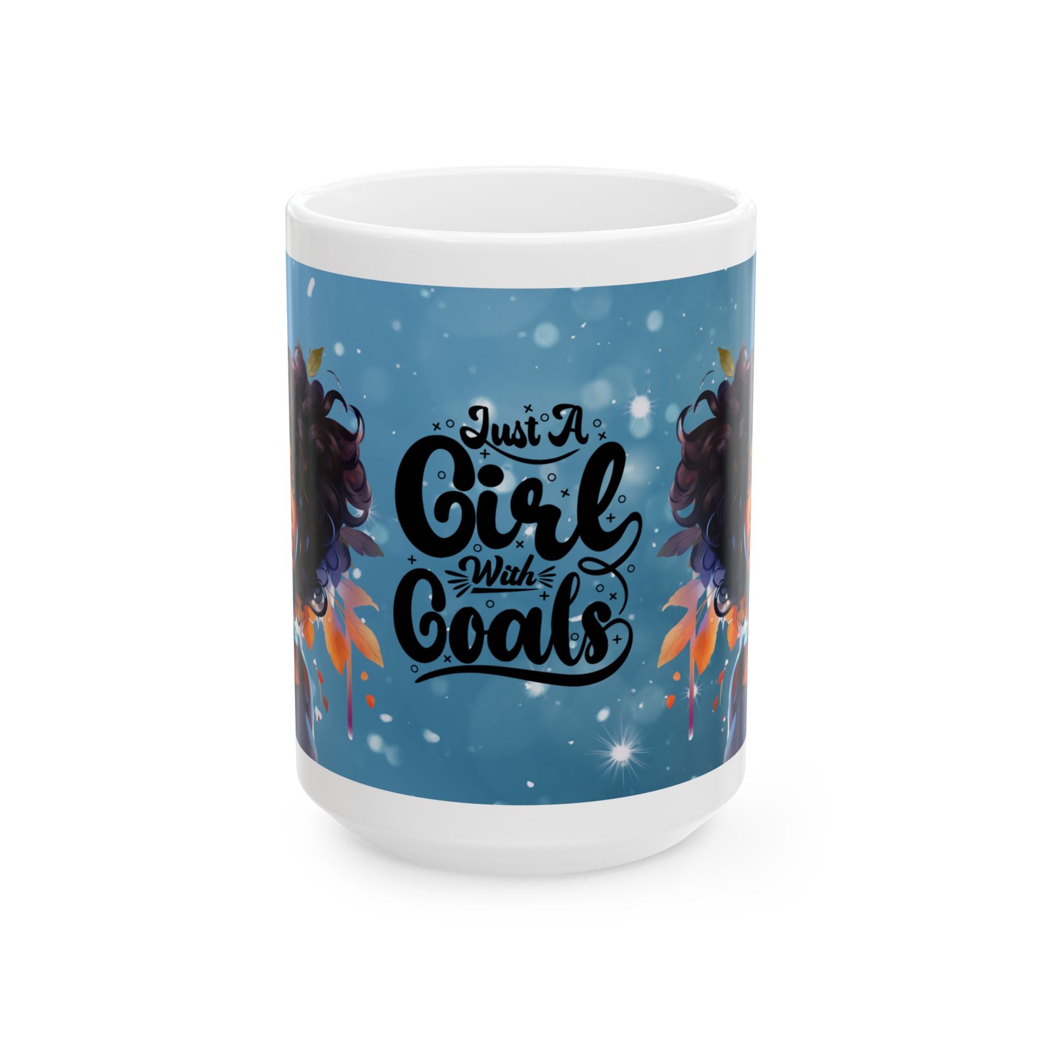 Empowering Girl Goals Ceramic Mug | Motivational Coffee Cup, Inspirational Gift, Office Supplies, Cute Kitchenware, Empowerment Decor
