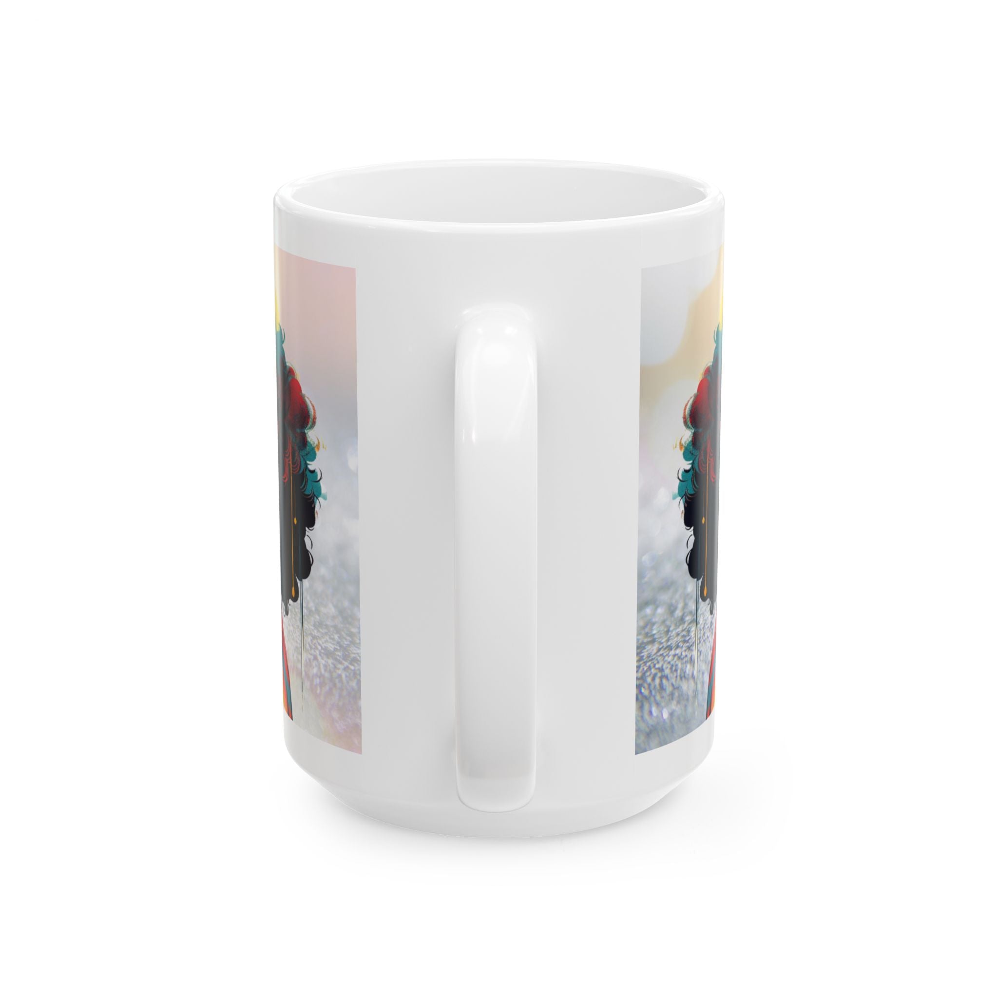 Wild and Free Ceramic Mug - Inspirational Gift, Home Decor, Coffee Lover's Mug, Unique Collectible, Afrocentric Art