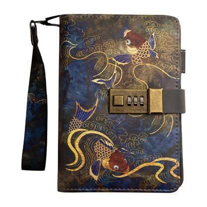 Antique diary notebook with lock