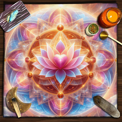 Cat Witch Board Game Flannel Tarot Tablecloth