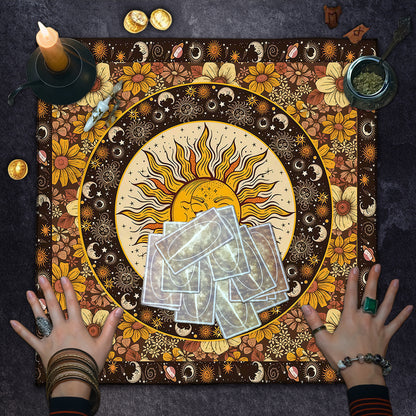 Moon Geometric Card Board Game Tarot Tablecloth