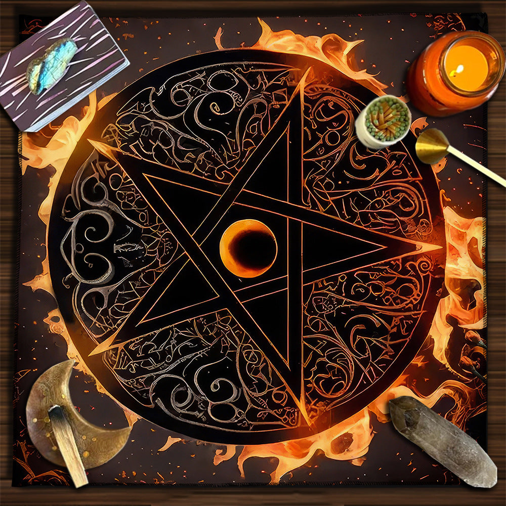 Moon Geometric Card Board Game Tarot Tablecloth