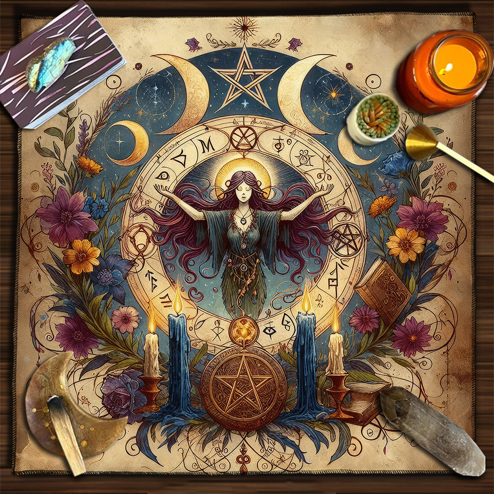 Moon Geometric Card Board Game Tarot Tablecloth