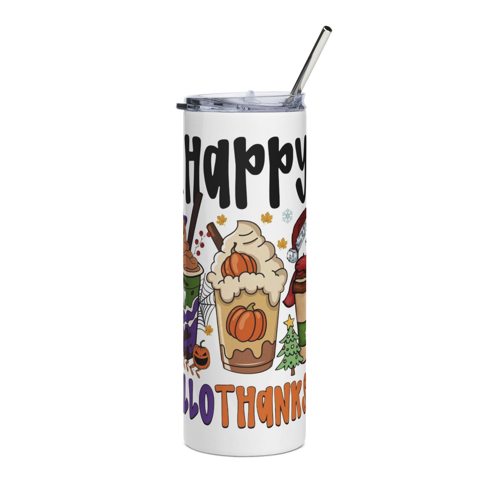 Halloween-Themed Stainless Steel Tumbler | 20oz Seasonal Drinkware, Stylish Travel Mug, Fun Gift for Halloween, Fall Decor, Party Accessory