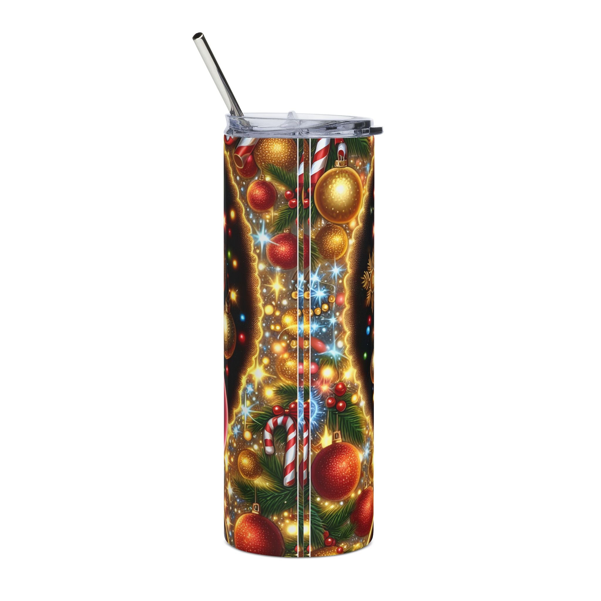 Cosmic Glam Skinny Tumbler, 20oz - Colorful Drinkware, Perfect Gift for Holidays, Parties, or Everyday Use