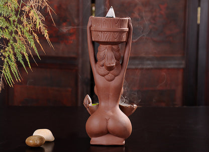 Backward incense burner tea set accessories