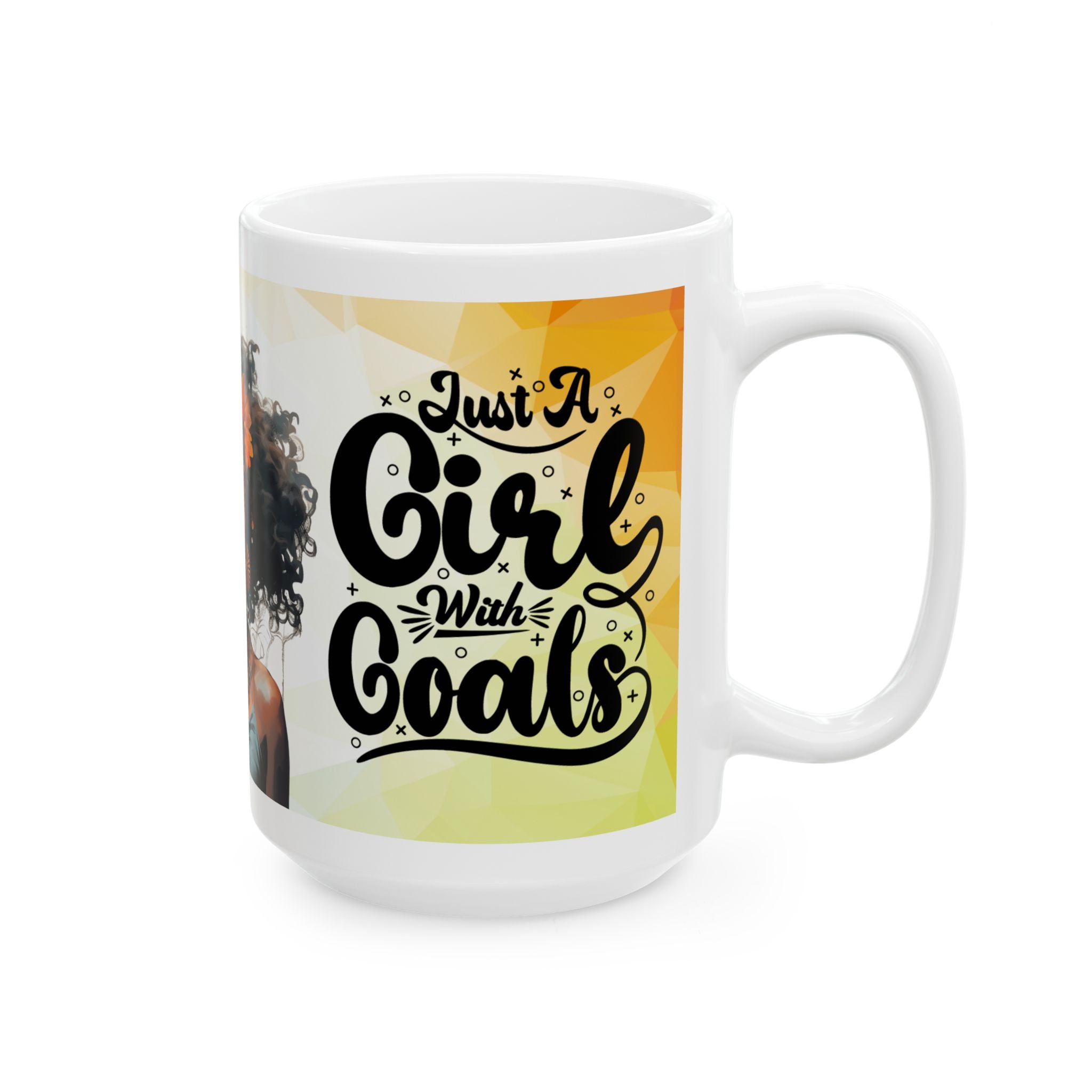 Vibrant Afrocentric Mug, Coffee Cup Gift for Her, Boho Chic Kitchen Decor, Colorful African American Art, Empowering Brew Mug