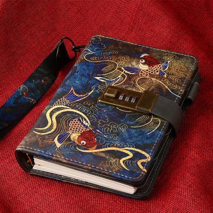 Antique diary notebook with lock