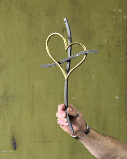 The Heart of Gold Promise Cross