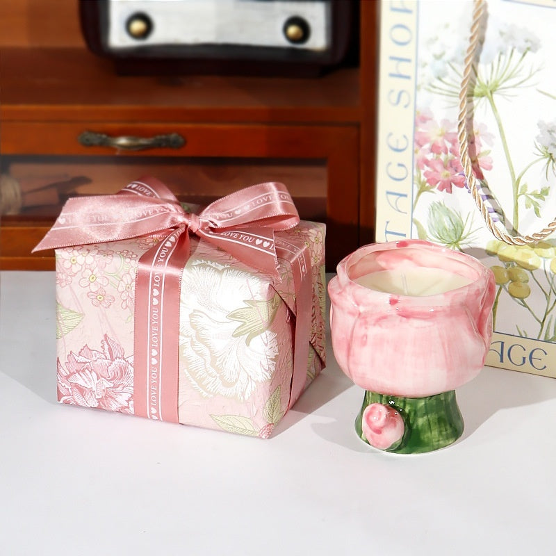 Creative Home Bedroom Tulip Aromatherapy Candle