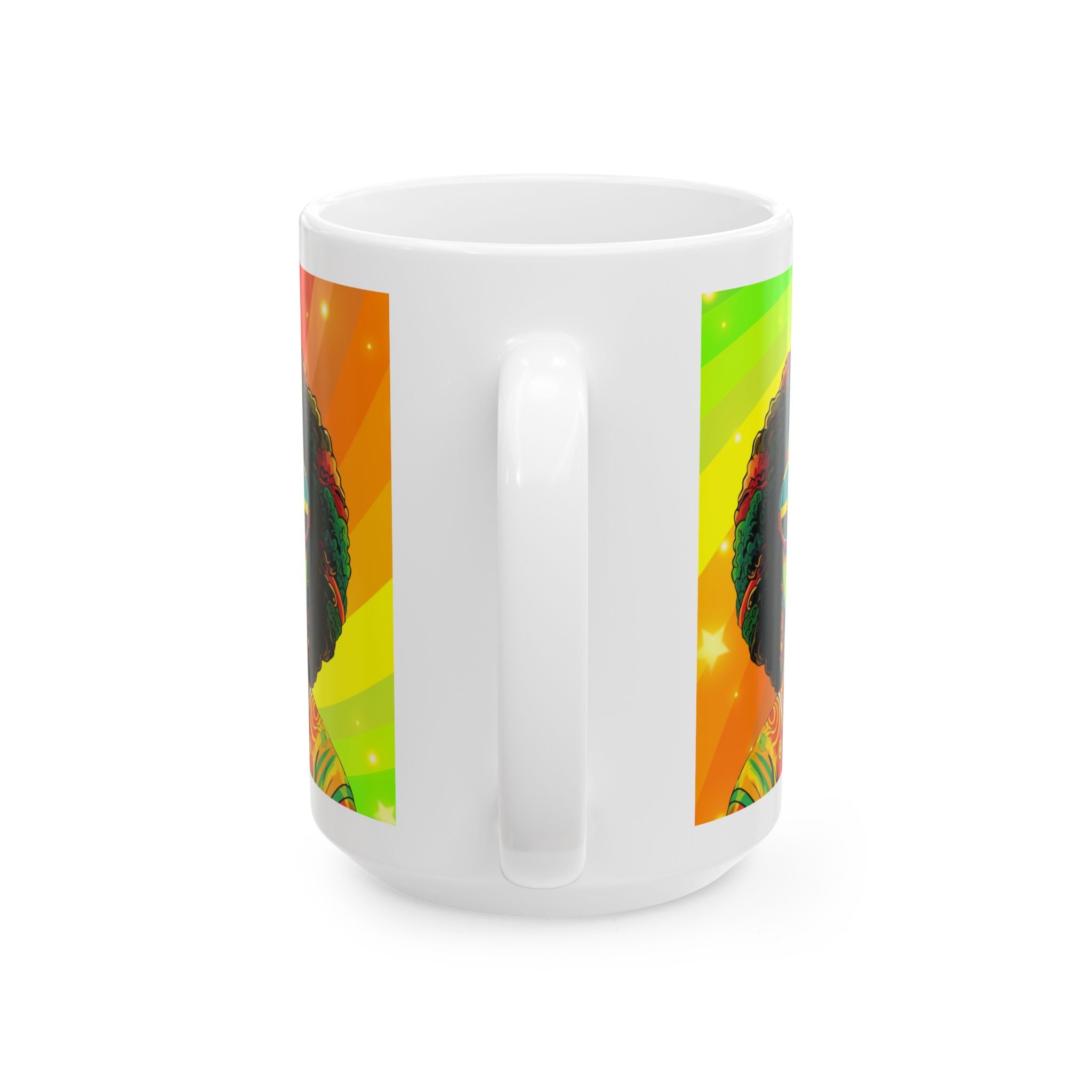 Colorful Inspirational Ceramic Mug - Make Today Great, Gift for Friends, Coffee Lovers, Positive Vibes, Home Decor