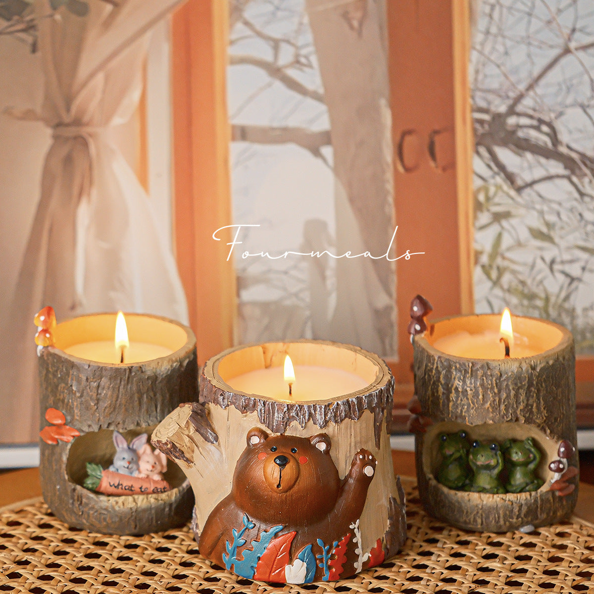 3-piece Set For Girls Girlfriends Cute Aromatherapy Candle Ornaments Birthday Gift Hand Gift Box