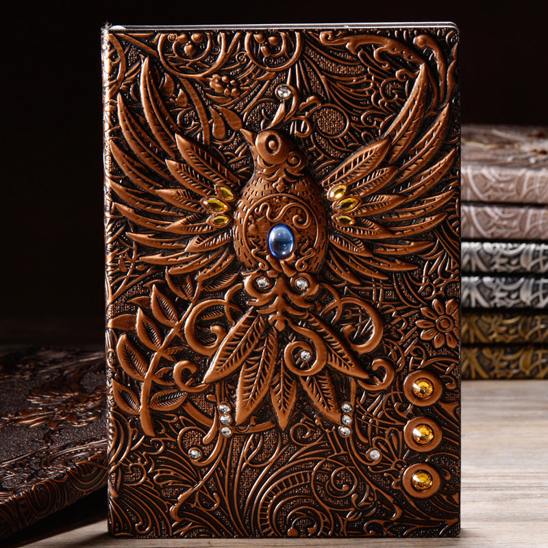 Three-dimensional Embossed Retro European Notebook