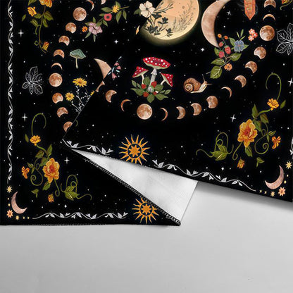 Tarot Tablecloth Cloth Cushion Tarot Moon Sun Lucky Tree Flannel Tablecloth
