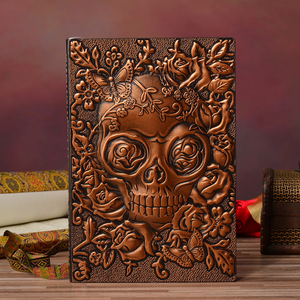 Retro Embossed PU Halloween Gift Notepad Notebook