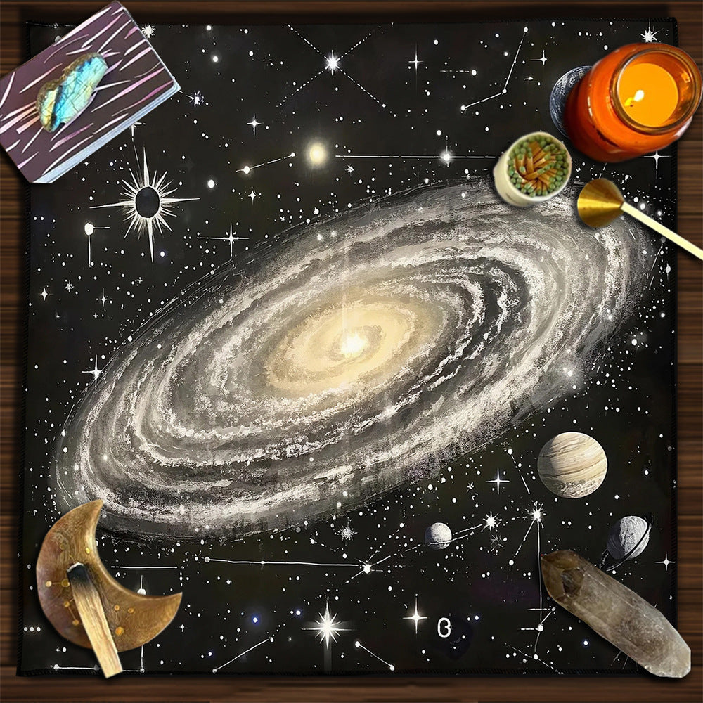 Cat Witch Board Game Flannel Tarot Tablecloth