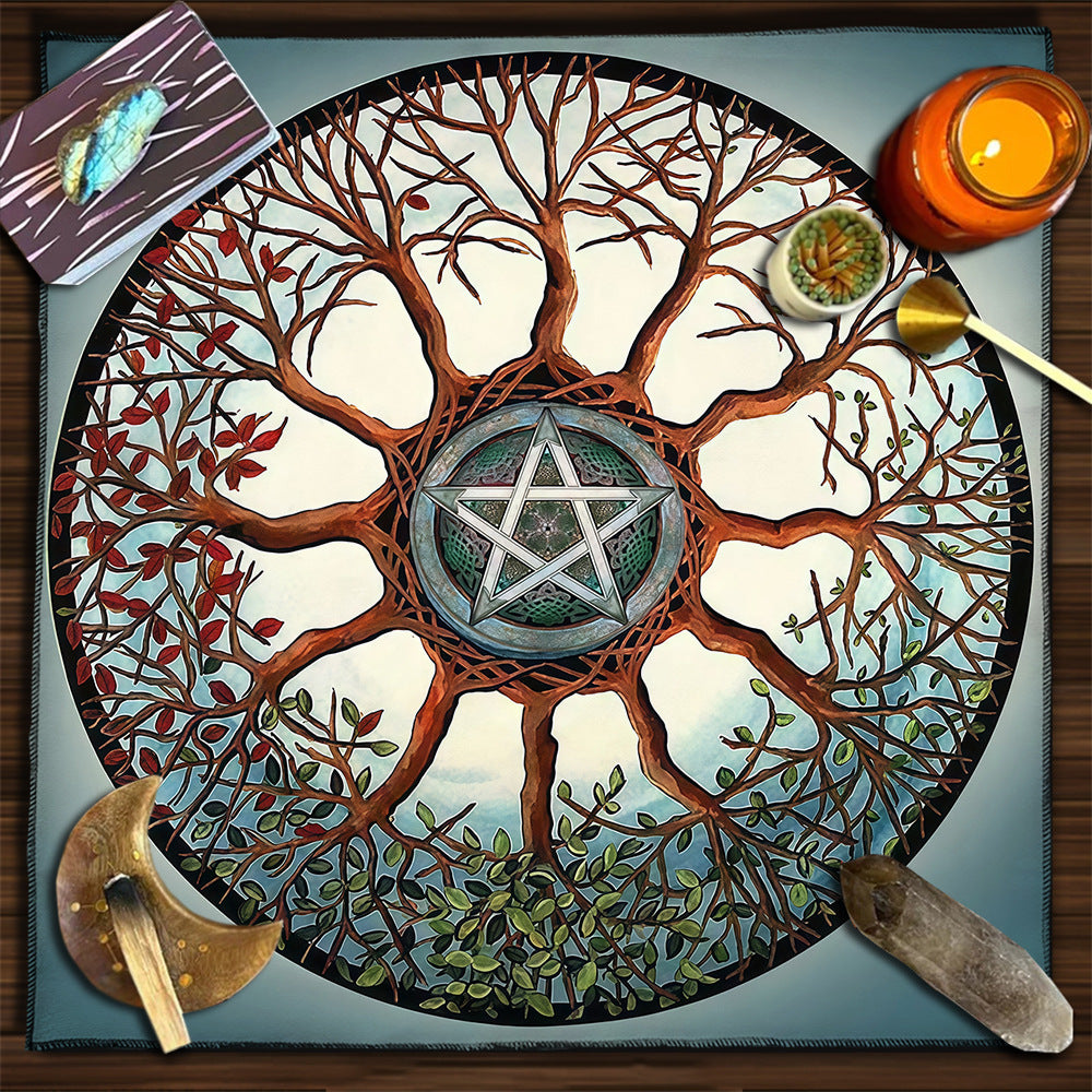 Moon Geometric Card Board Game Tarot Tablecloth