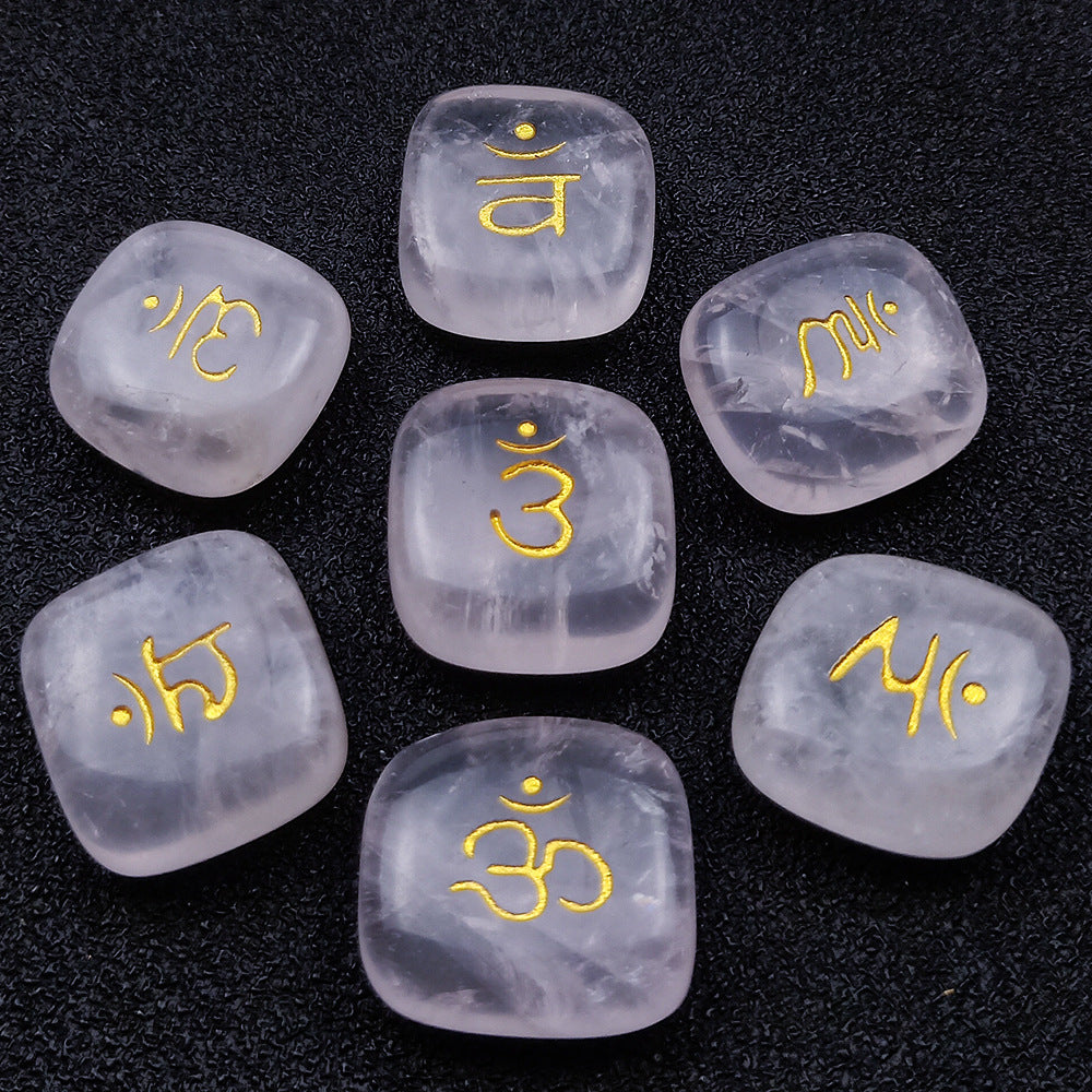 SEVEN CHAKRAS Chakra Symbol Mystic Stone Yoga