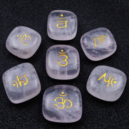 SEVEN CHAKRAS Chakra Symbol Mystic Stone Yoga