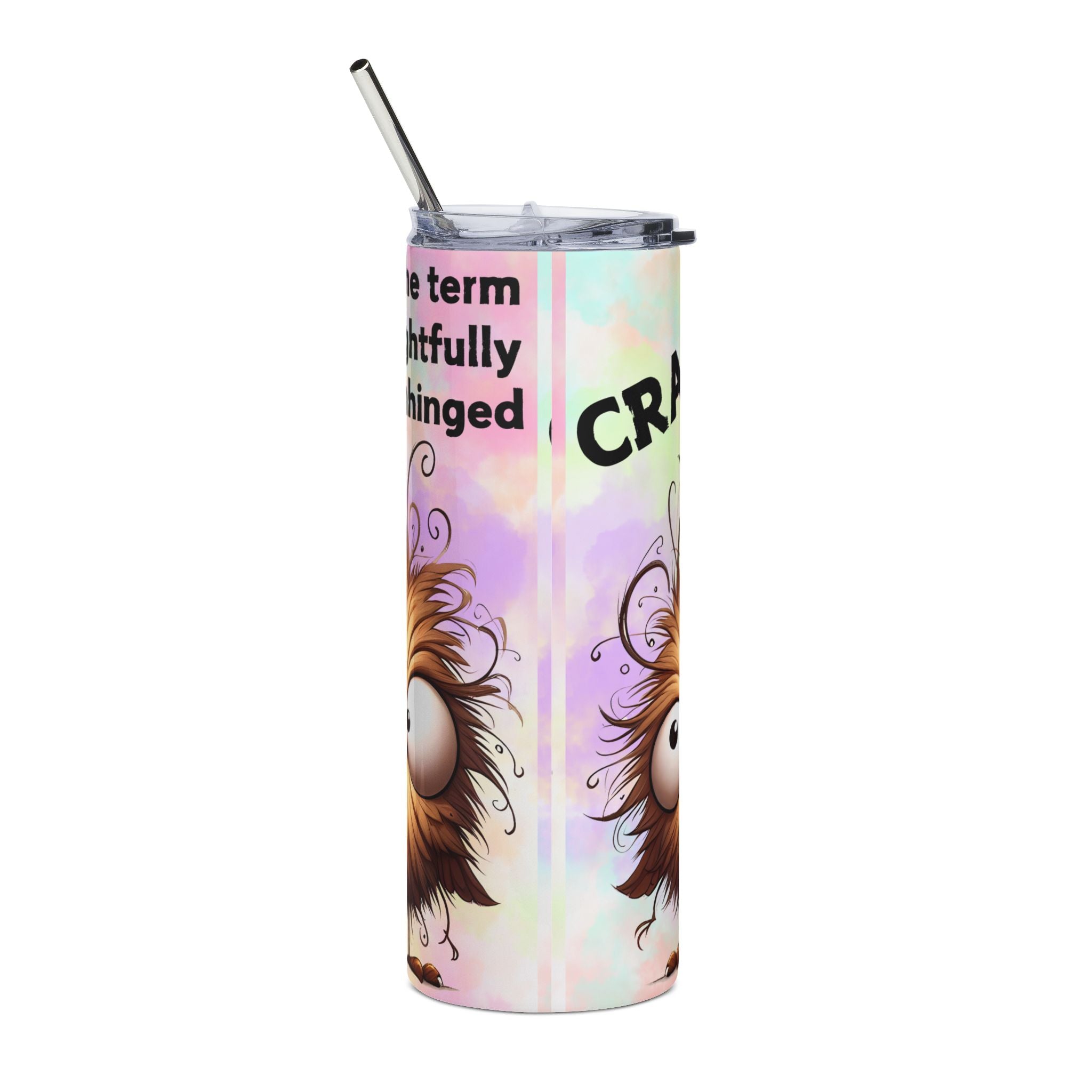 Funny Bird Stainless Steel Tumbler, 20oz - Insulated Travel Mug, Gift for Bird Lovers, Humorous Drinkware
