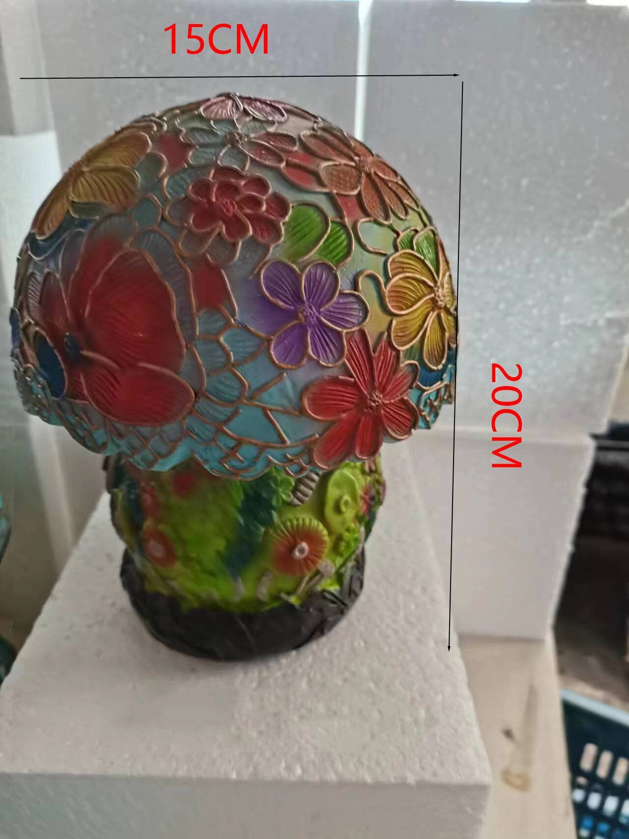Colored Glass Plant Series Desk Lamp