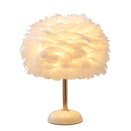 Feather Ceramic Desk Lamp Bedroom