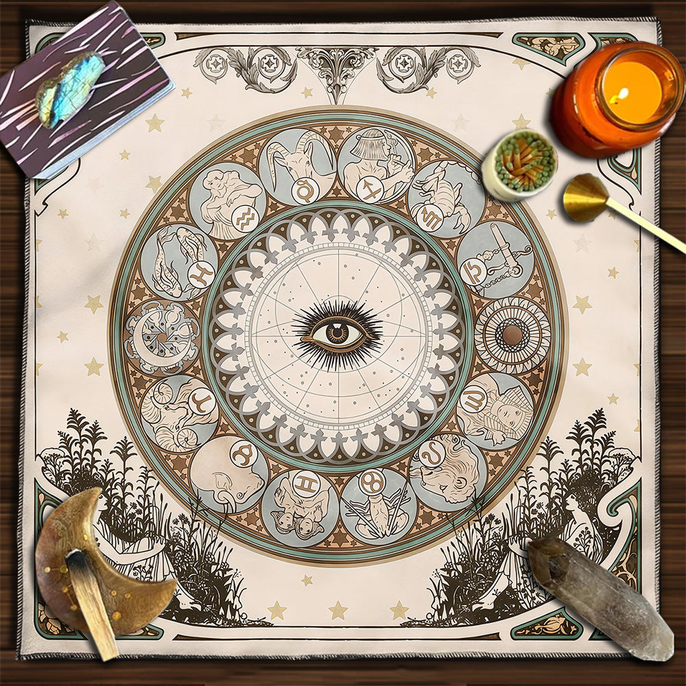 Moon Geometric Card Board Game Tarot Tablecloth